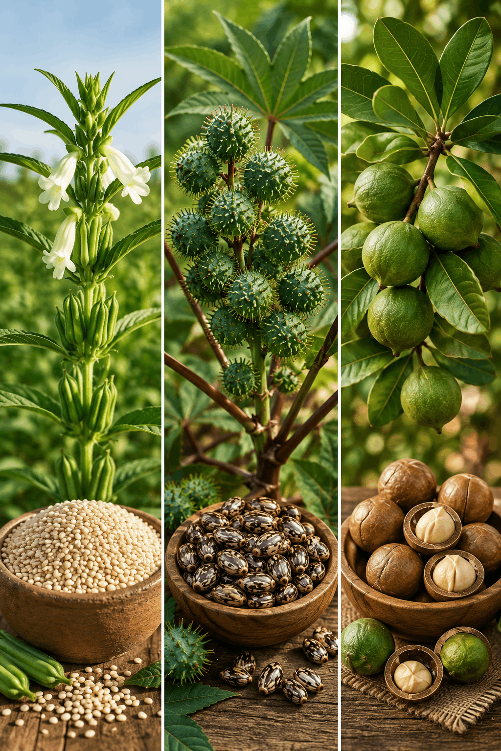 Sesame Castor Macadamia